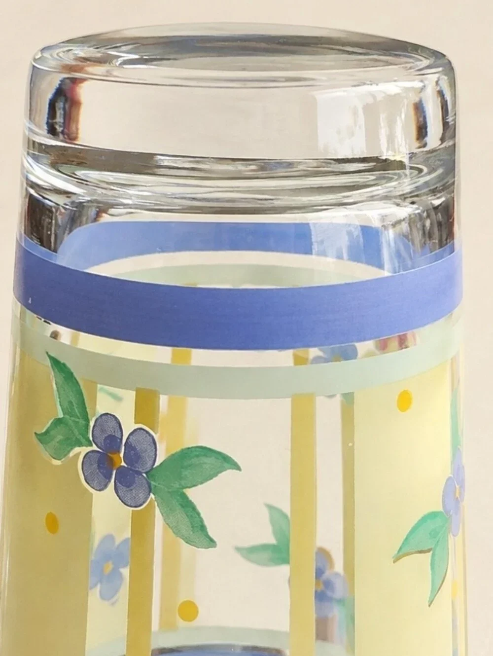 Pfaltzgraff Summer Breeze 16 Oz Cooler Glasses Libbey Set of 2